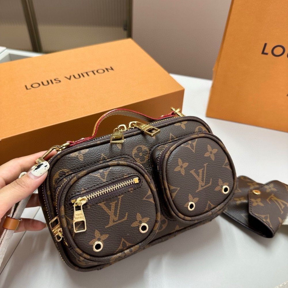 Louis Vuitton Utility Crossbody Monogram Brown 18Cm M80446