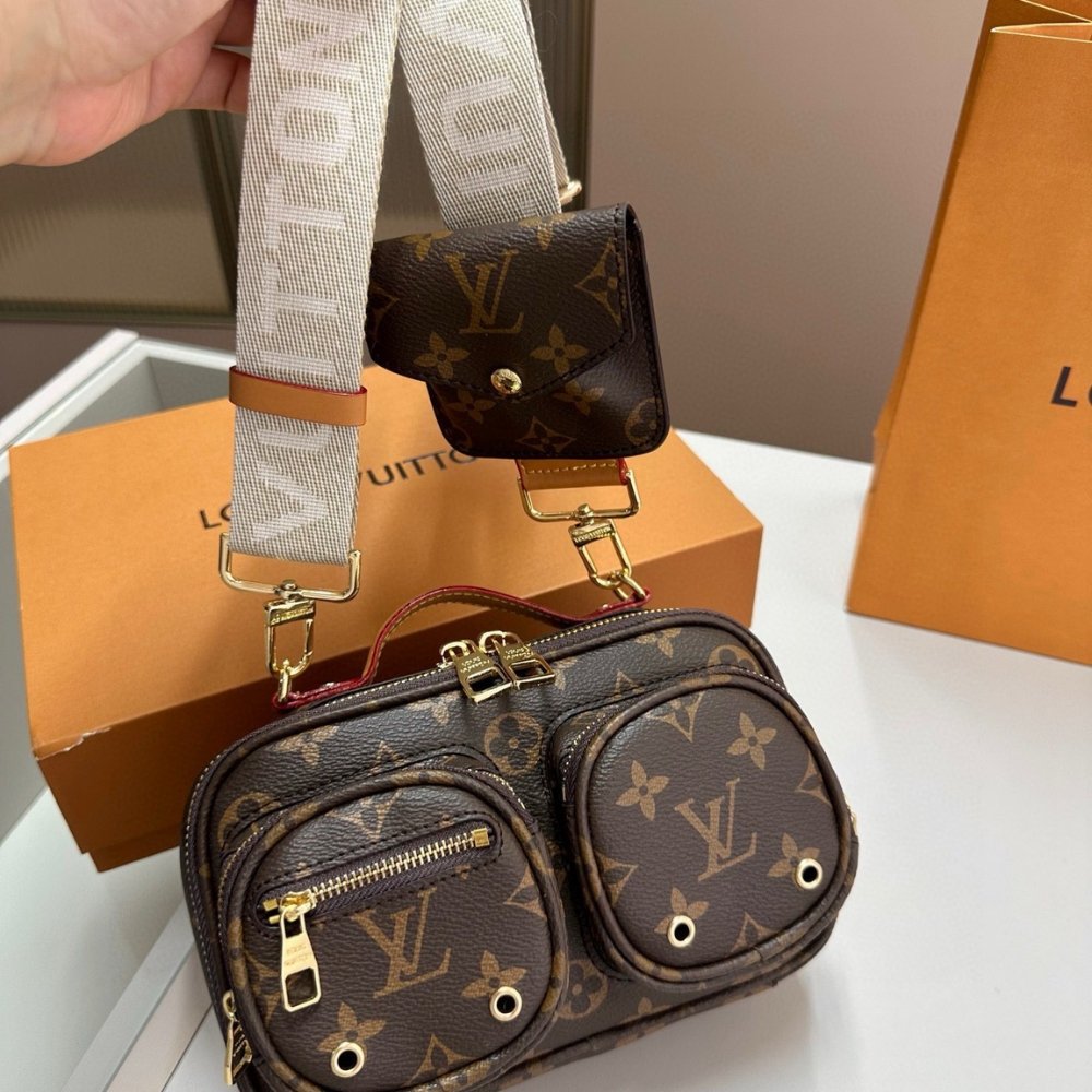 Louis Vuitton Utility Crossbody Monogram Brown 18Cm M80446