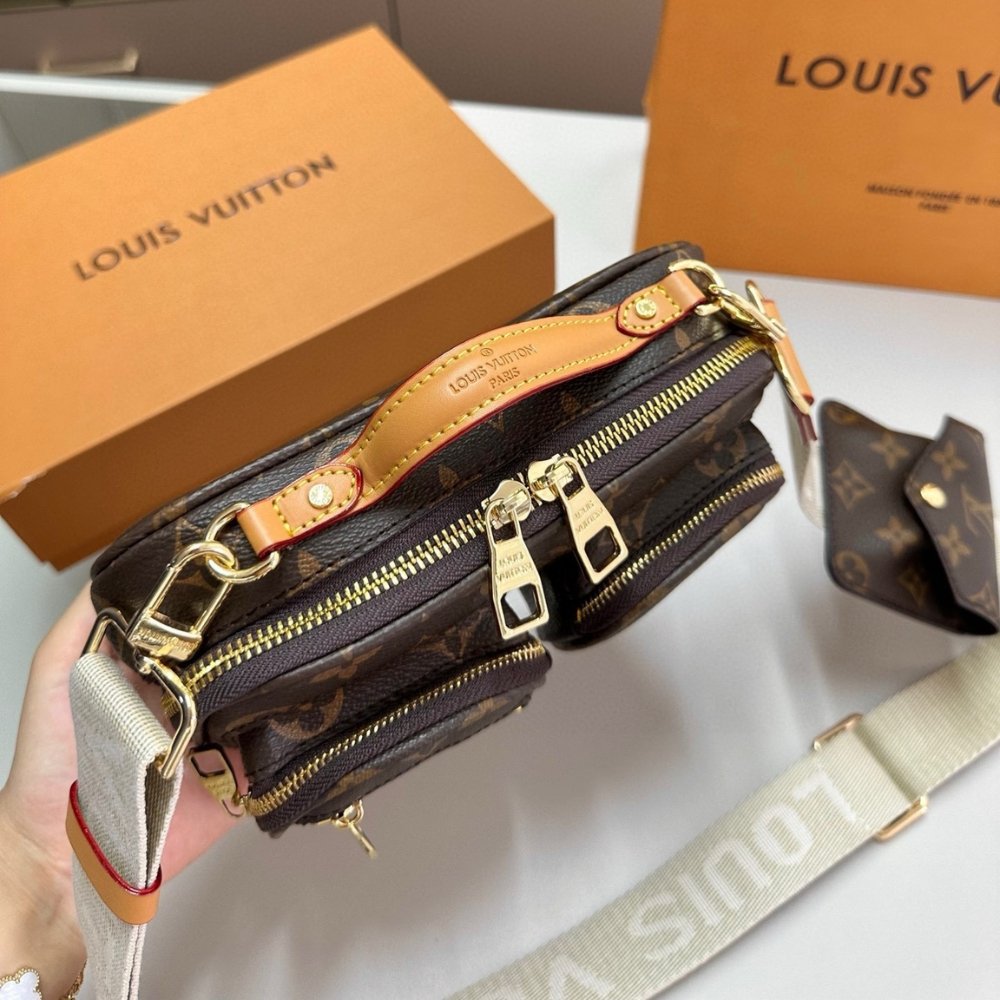 Louis Vuitton Utility Crossbody Monogram Brown 18Cm M80446