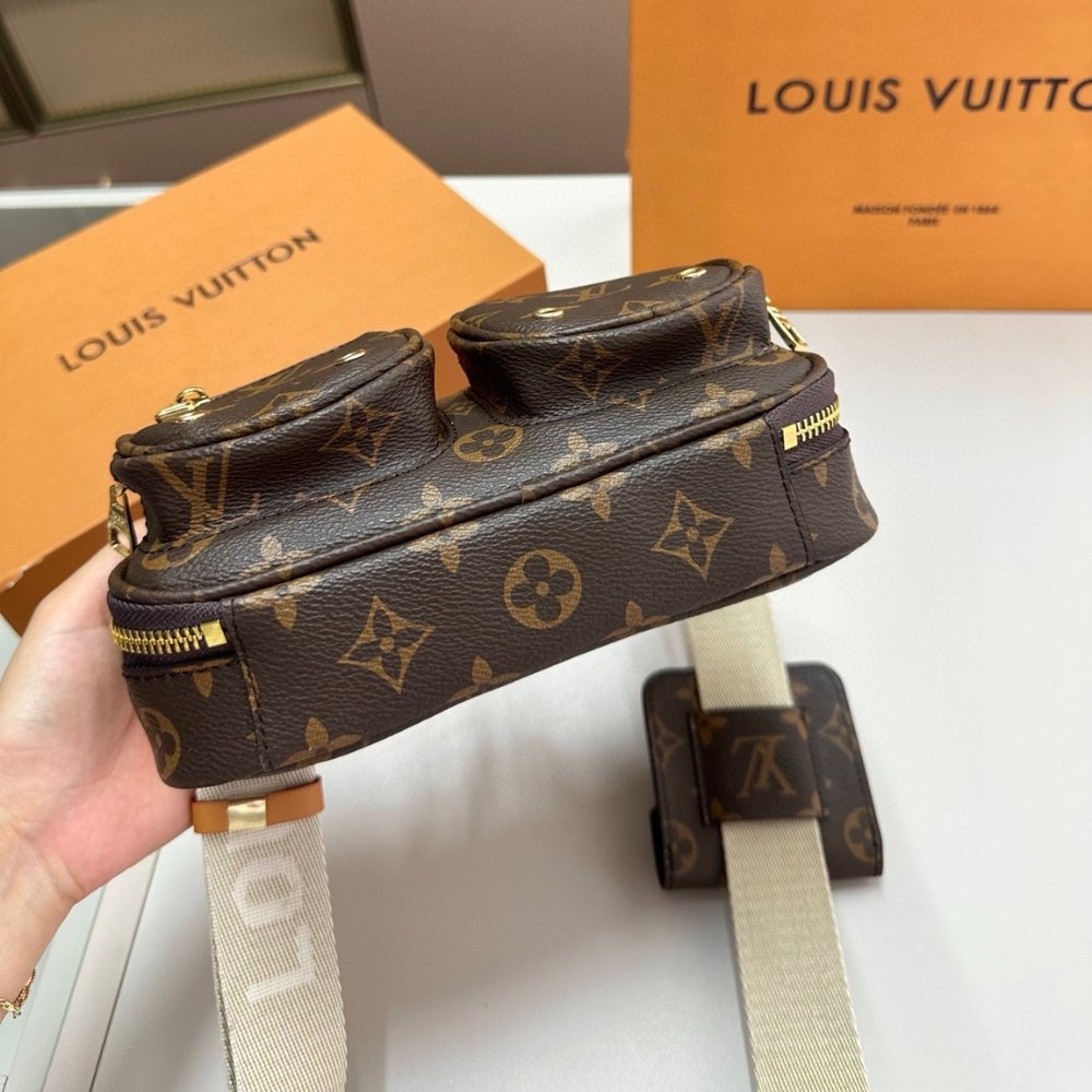 Louis Vuitton Utility Crossbody Monogram Brown 18Cm M80446