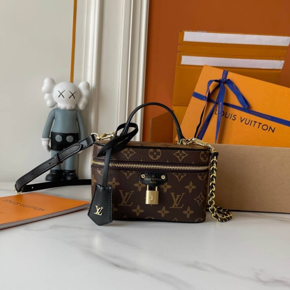 Louis Vuitton Vanity PM Monogram Brown 19Cm M47128