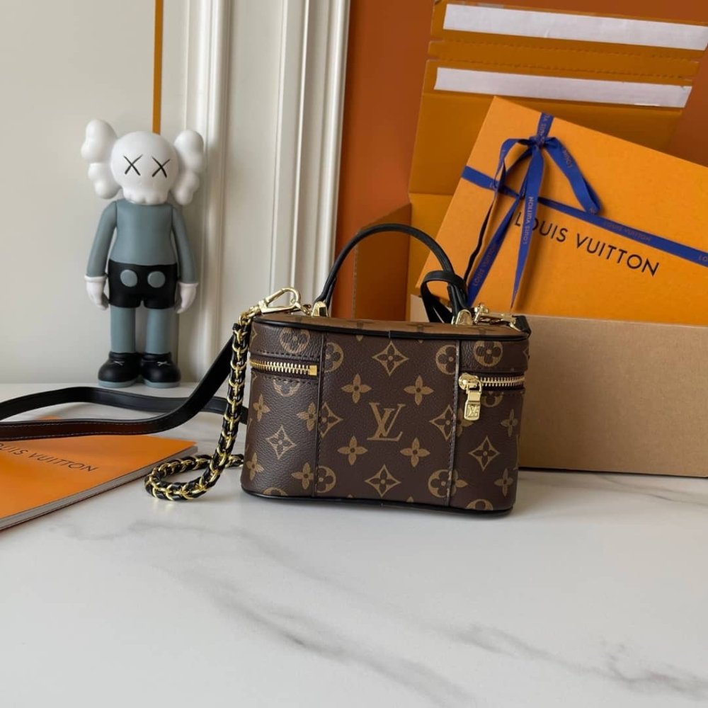 Louis Vuitton Vanity PM Monogram Brown 19Cm M47128