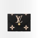 Louis Vuitton Victorine Wallet Black And Cream Monogram 12Cm M80968