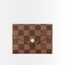 Louis Vuitton Victorine Wallet Damier Canvas Red 12Cm N41659