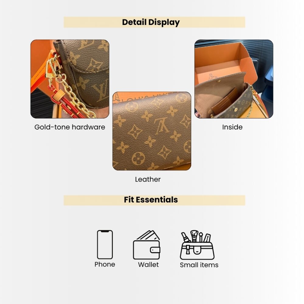 Louis Vuitton Wallet On Chain Ivy Bag Monogram Brown 22cm M81911