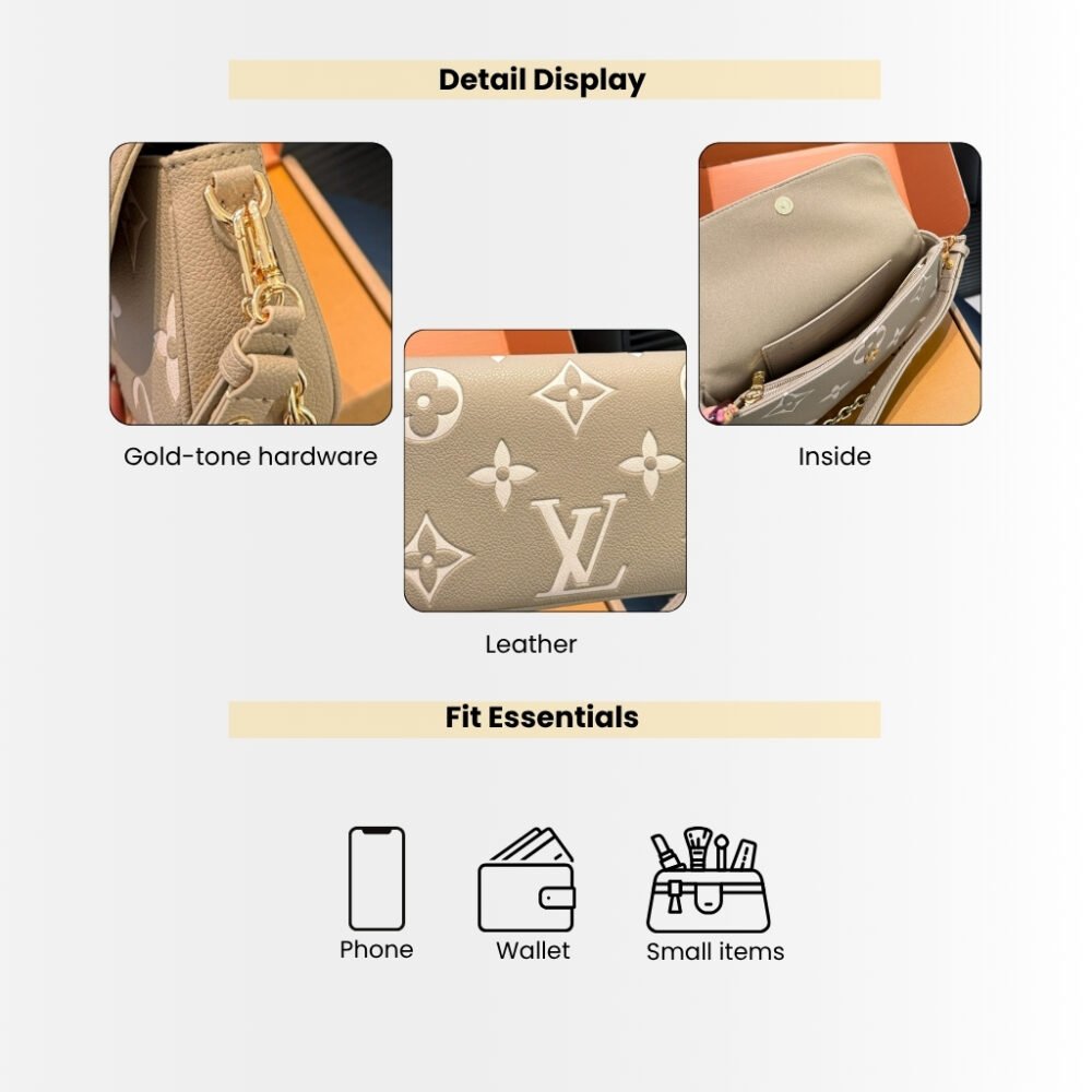 Louis Vuitton Wallet On Chain Ivy Bag Tourterelle Beige 22cm M82211