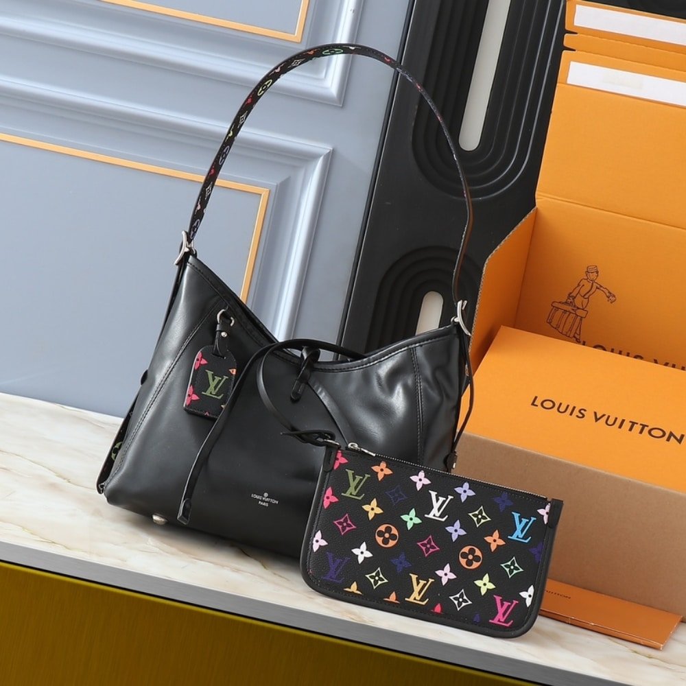 Louis Vuitton X Murakami CarryAll Vibe PM Black 29Cm