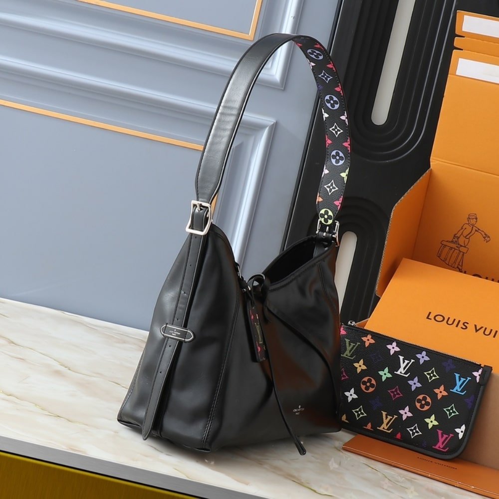 Louis Vuitton X Murakami CarryAll Vibe PM Black 29Cm
