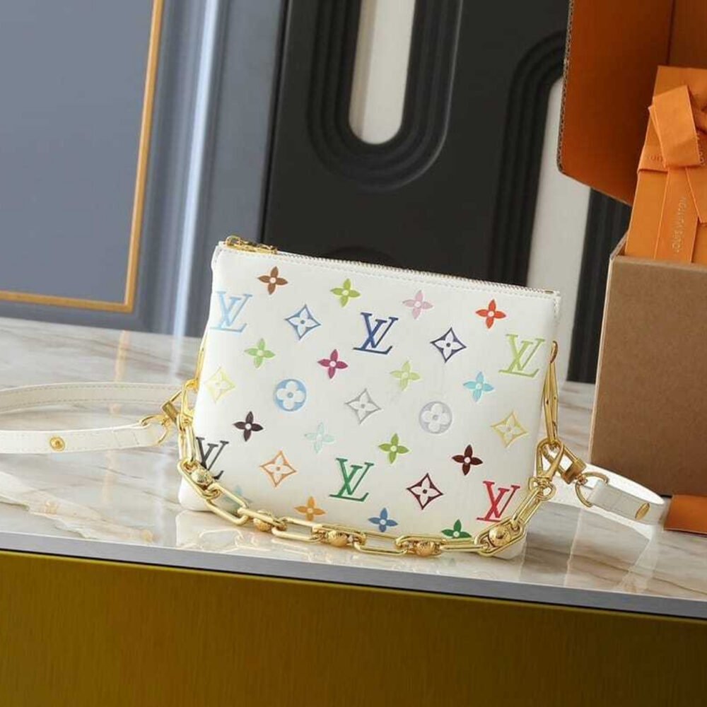 Louis Vuitton X Murakami Coussin BB Multicolored White 21Cm M13232