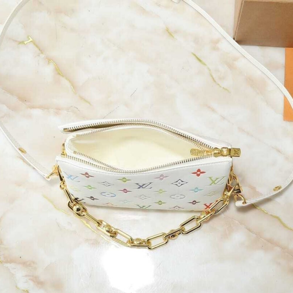Louis Vuitton X Murakami Coussin BB Multicolored White 21Cm M13232