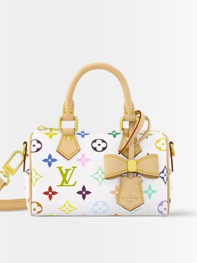 Louis Vuitton X Murakami Nano Speedy Multicolored White 16Cm M13391