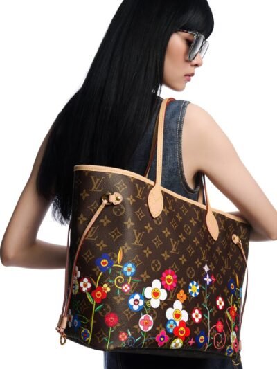 Louis Vuitton X Murakami Neverfull MM Superflat Brown 32Cm M13271