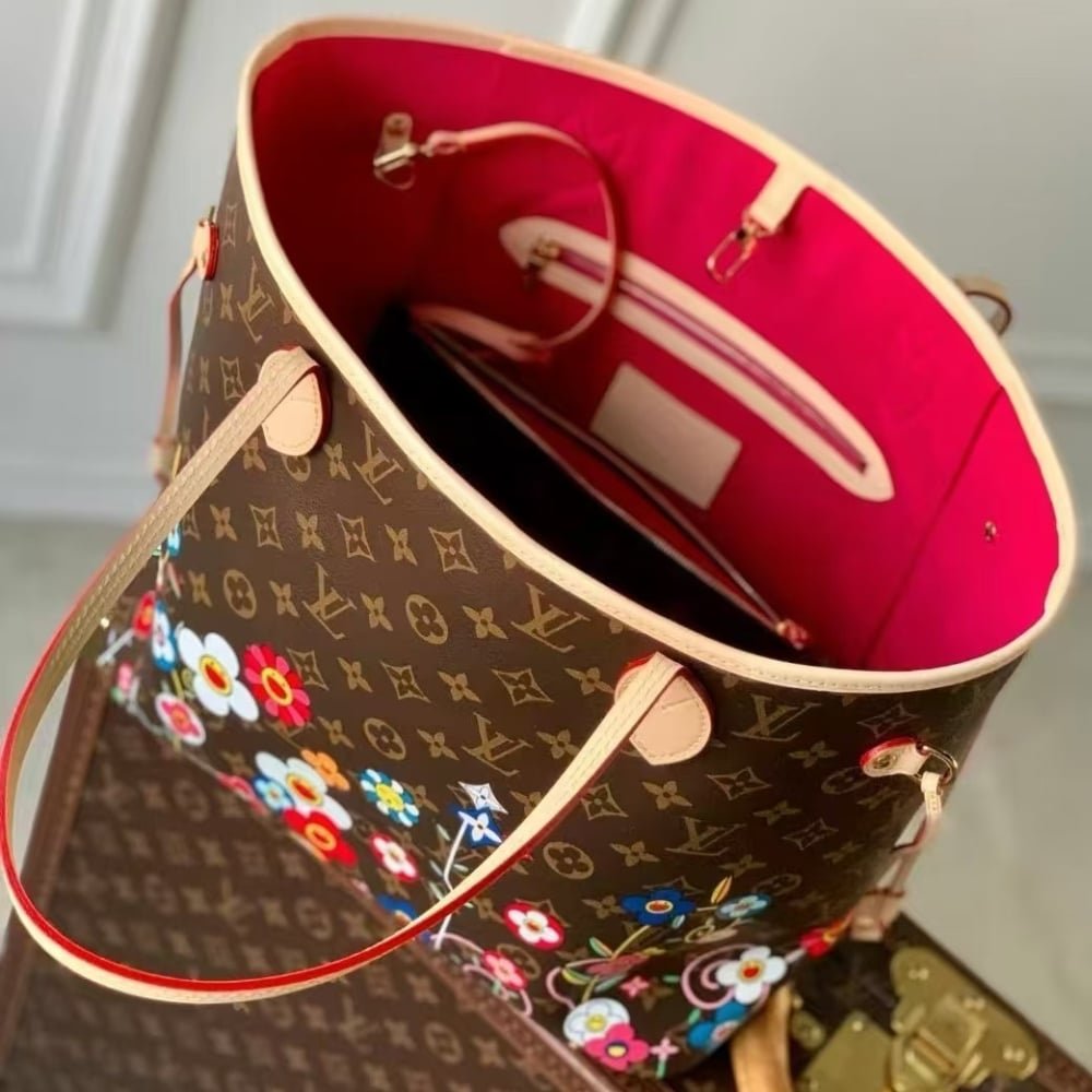 Louis Vuitton X Murakami Neverfull MM Superflat Brown 32Cm M13271