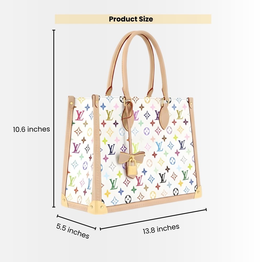 Louis Vuitton x Murakami Onthego MM Multicolored White 35cm M13079