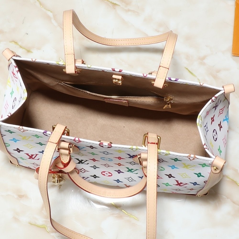 Louis Vuitton x Murakami Onthego MM Multicolored White 35cm M13079