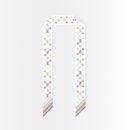 Louis Vuitton X Murakami Silk Scarf BB Monogram Multicolor White 120cm M94963