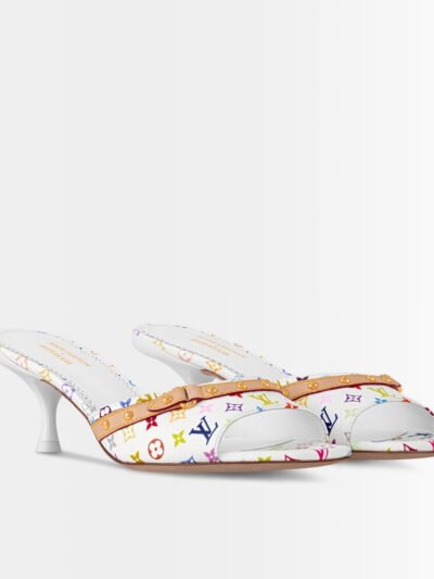 Louis Vuitton x Takashi Murakami 6AM Mule White 1AGWTE