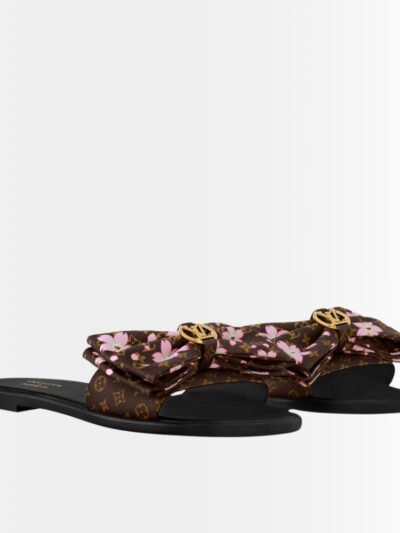 Louis Vuitton X Takashi Murakami Lily Flat Mule Sakura Brown 1AGVYB