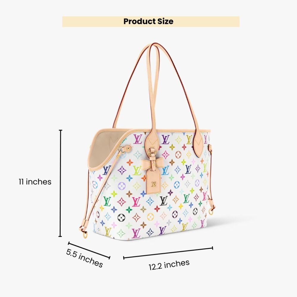 Louis Vuitton X Takashi Murakami Neverwoof Multicolor White 31Cm M27839