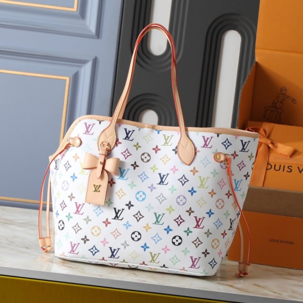 Louis Vuitton X Takashi Murakami Neverwoof Multicolor White 31Cm M27839