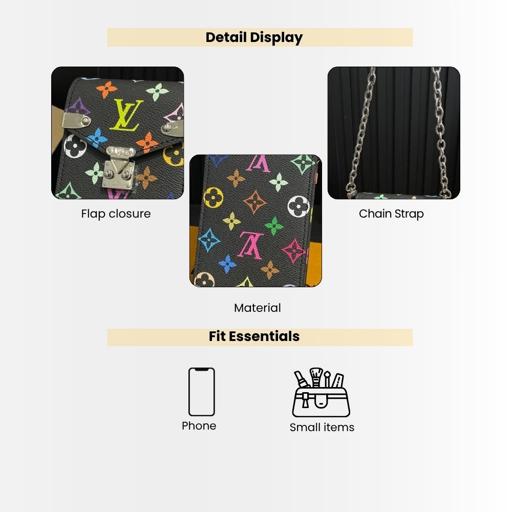 Louis Vuitton X Takashi Murakami Phone Pouch Métis Multicolored 17Cm M14098