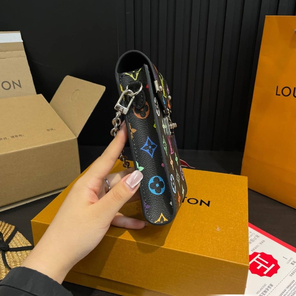 Louis Vuitton X Takashi Murakami Phone Pouch Métis Multicolored 17Cm M14098