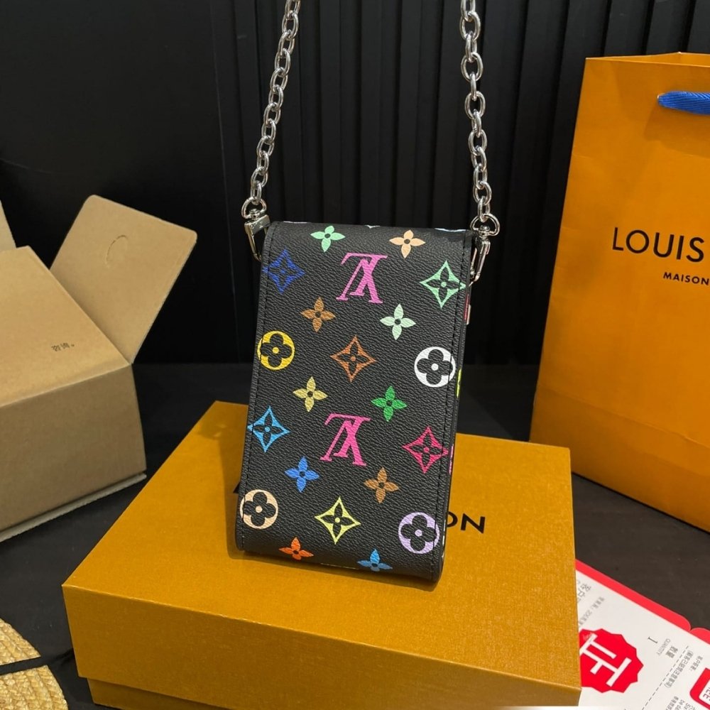 Louis Vuitton X Takashi Murakami Phone Pouch Métis Multicolored 17Cm M14098