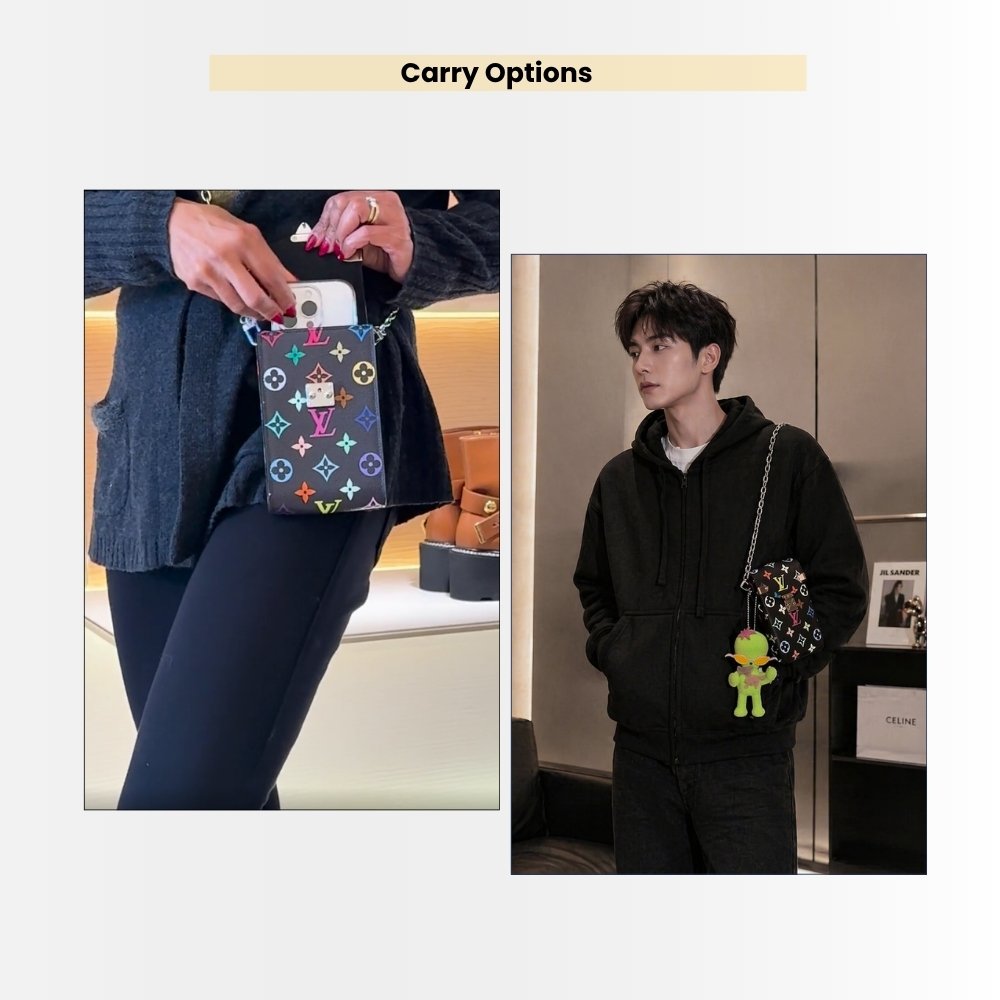 Louis Vuitton X Takashi Murakami Phone Pouch Métis Multicolored 17Cm M14098
