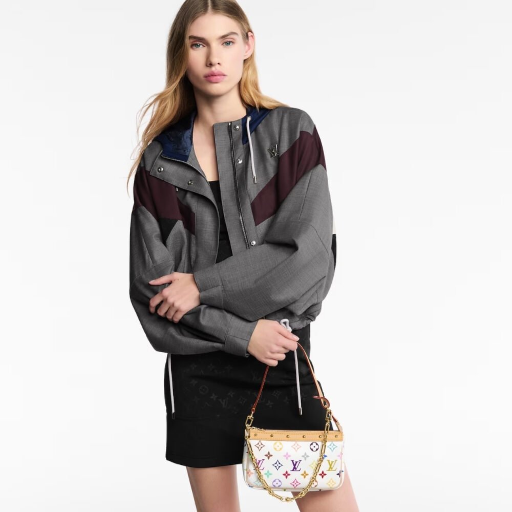 Louis Vuitton X Takashi Murakami Pochette Accessories Multicolore Blanc 21cm M13404