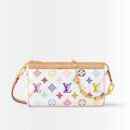 Louis Vuitton X Takashi Murakami Pochette Accessories Multicolore Blanc 21cm M13404