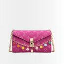 Louis Vuitton x Takashi Murakami Pouch Metis Pink Denim 20Cm