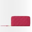 Louis Vuitton Zippy Wallet Monogram Dark Pink 19cm M83639