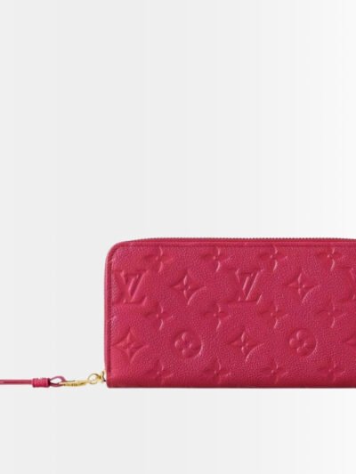 Louis Vuitton Zippy Wallet Monogram Dark Pink 19cm M83639