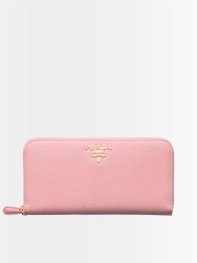 Prada Large Saffiano Leather Wallet Alabaster Pink 19Cm 1Ml506 QWA F0E18