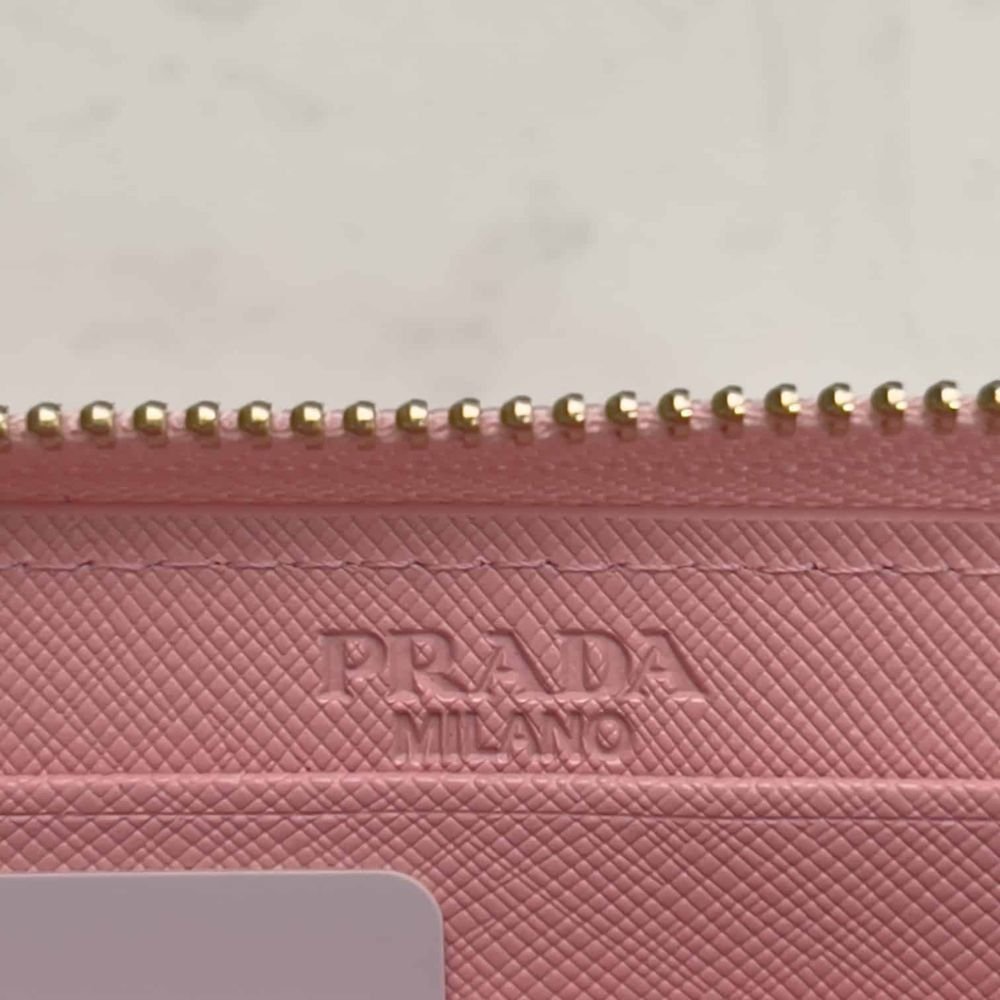 Prada Large Saffiano Leather Wallet Alabaster Pink 19Cm 1Ml506 QWA F0E18