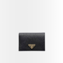 Prada Small Saffiano Leather Wallet Black 10cm 1MV021 QHH F0002