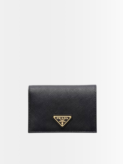 Prada Small Saffiano Leather Wallet Black 10cm 1MV021 QHH F0002
