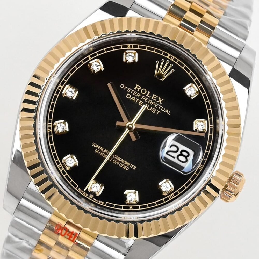 Rolex Datejust 41 Oyster Gold Black Dial 41mm 126333 0006