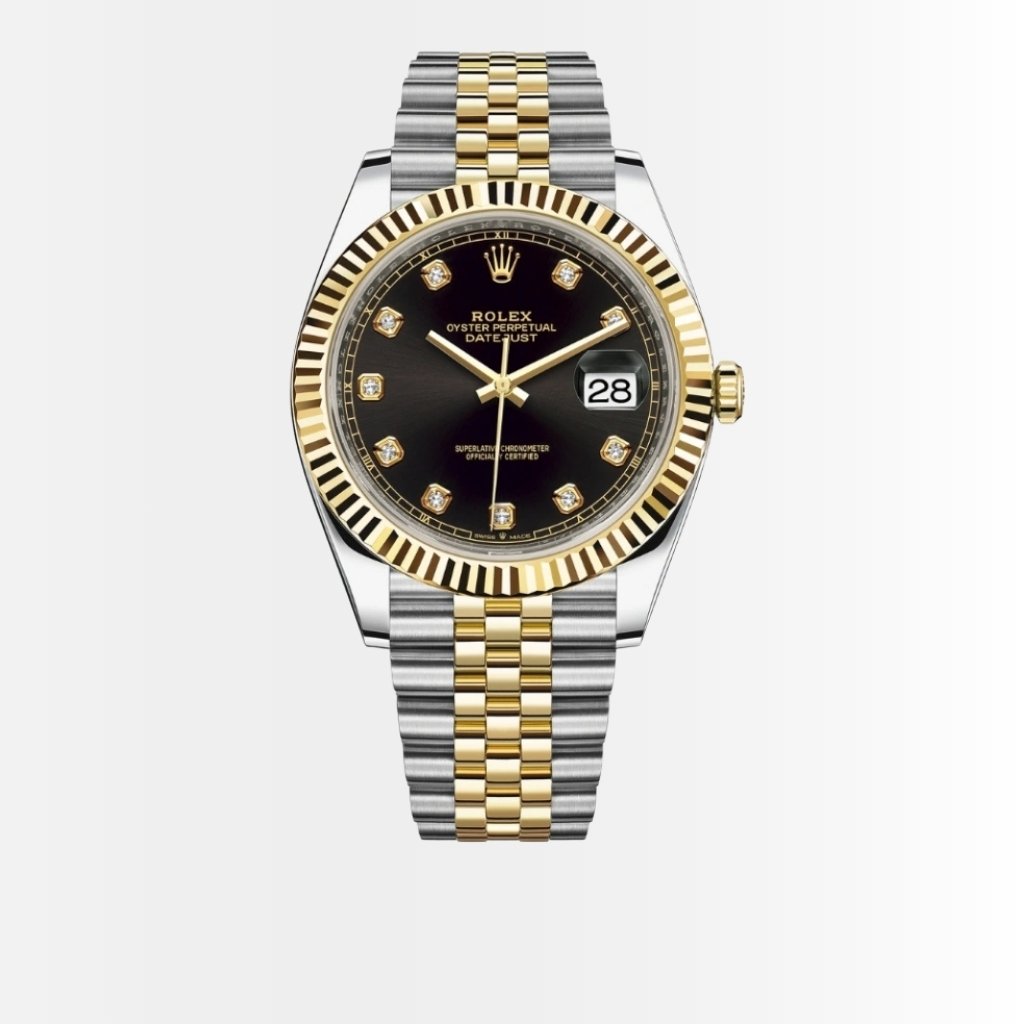 Rolex Datejust 41 Oyster Gold Black Dial 41mm 126333 0006