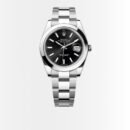 Rolex Datejust 41 Oyster Silver Black Dial 41mm 126300 0011