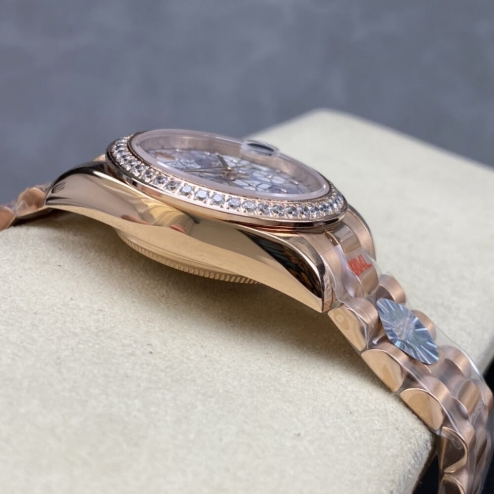 Rolex Datejust Everose Gold Floral Motif Diamond Dial 31mm 278285RBR 0036