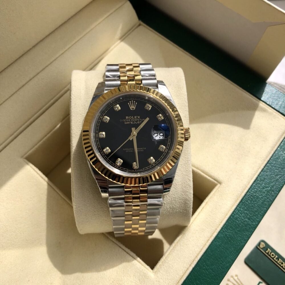 Rolex Datejust Jubilee Black Dial Gold 41mm 126333 0006