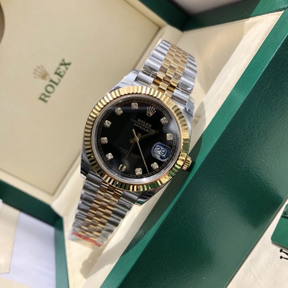 Rolex Datejust Jubilee Black Dial Gold 41mm 126333 0006