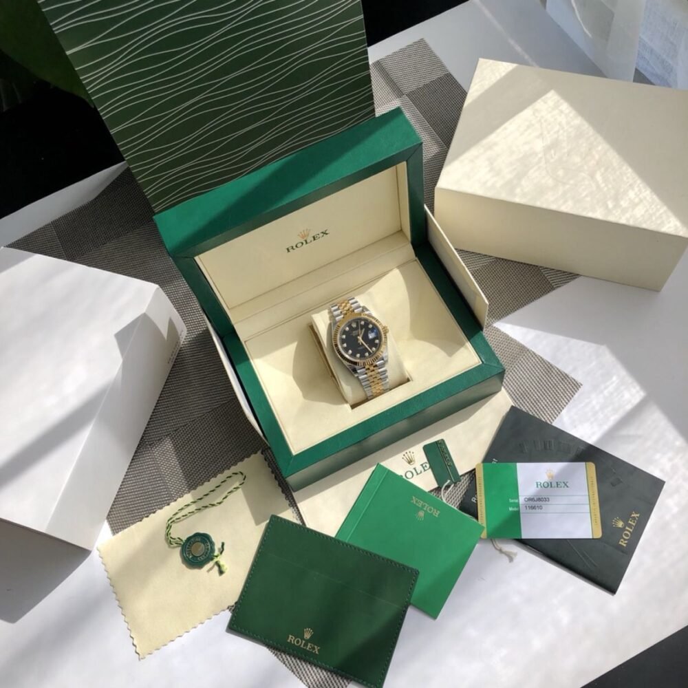 Rolex Datejust Jubilee Black Dial Gold 41mm 126333 0006
