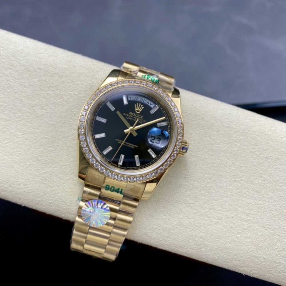 Rolex Day Date Gold Black Dial 36mm 228398TBR 0001