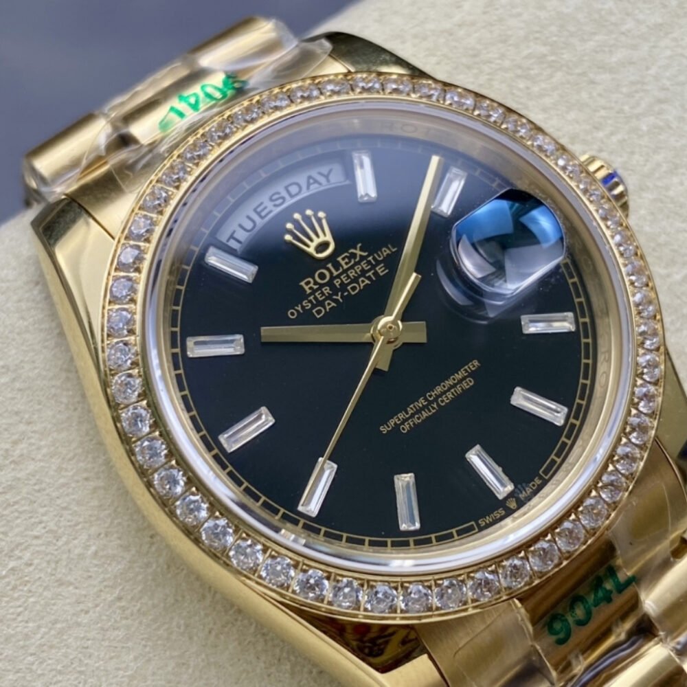 Rolex Day Date Gold Black Dial 36mm 228398TBR 0001