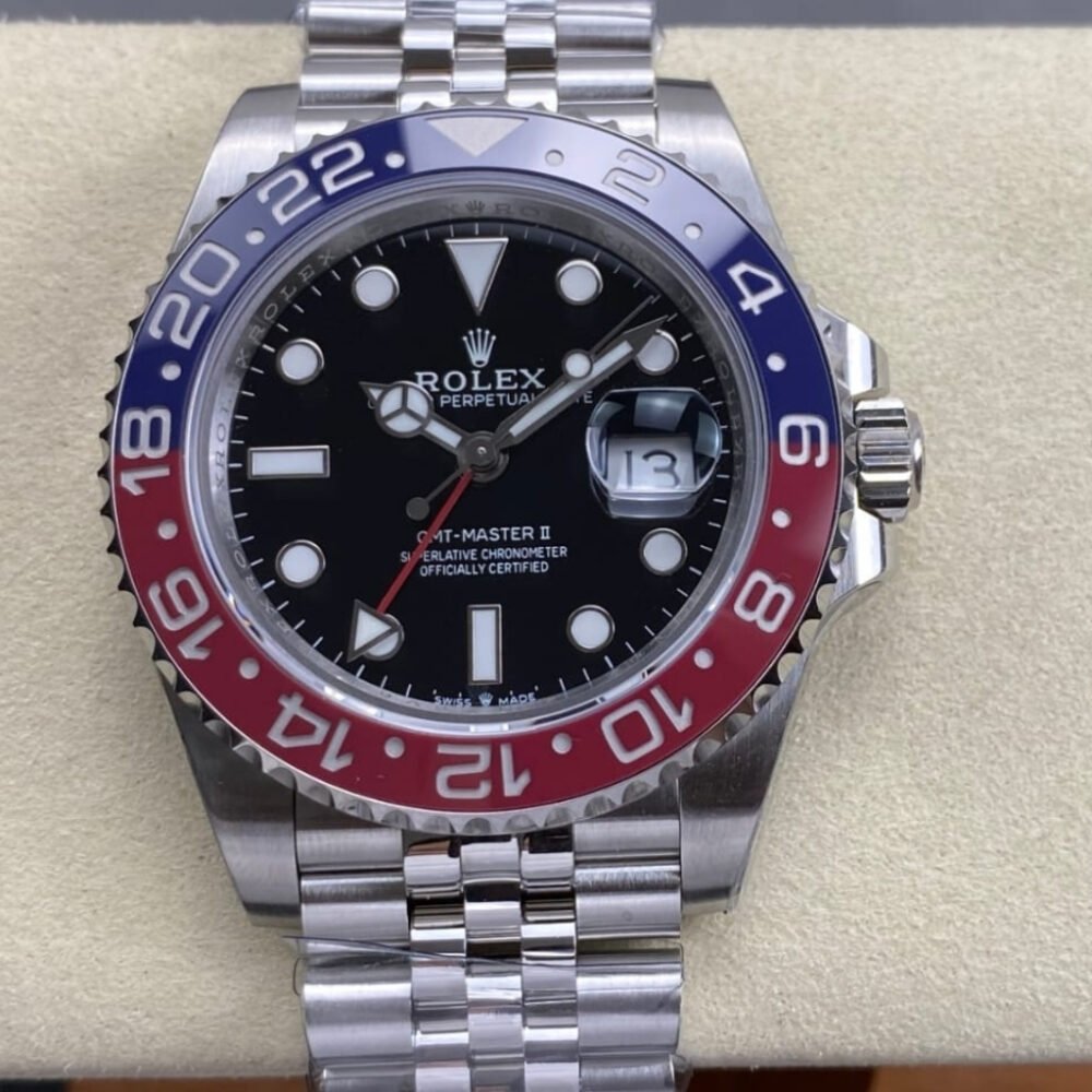 Rolex GMT Master II Dial Oyster Silver Pepsi Black 40mm M126710BLRO 0001
