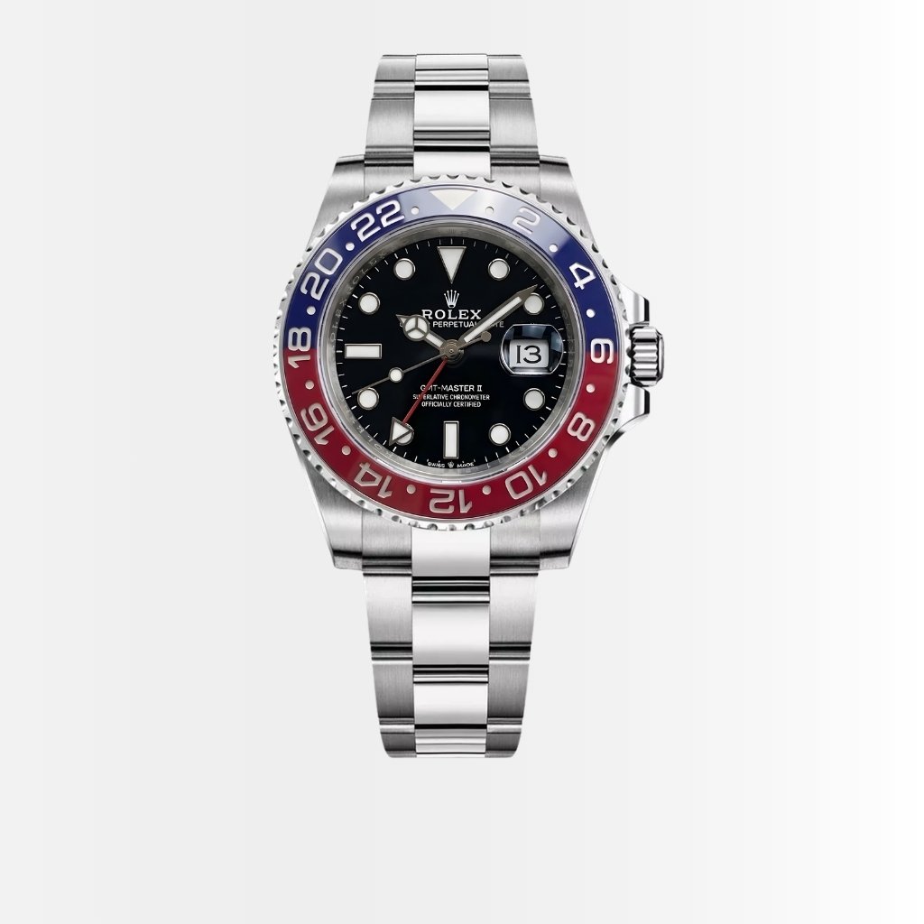 Rolex GMT Master II Dial Oyster Silver Pepsi Black 40mm M126710BLRO 0001