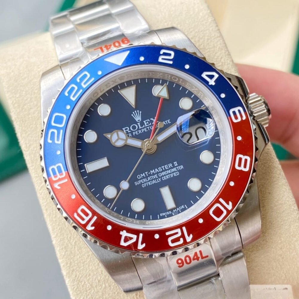 Rolex GMT Master II Dial Oyster Silver Pepsi Blue 40mm 126719BLRO 0003