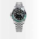 Rolex GMT Master II Oyster Silver Black Dial Green 40mm 126720VTNR 0002